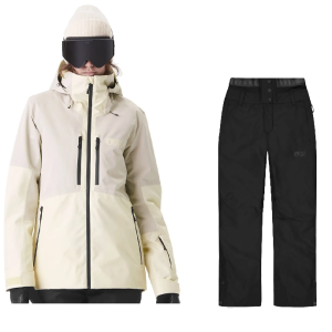 Completo Sci Donna Picture Sygna Giacca Bianca Pantalone Nero