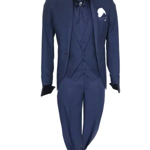 Abito da Sposo collo coreana tessuto damascato vestibilità slim fit modello Giulio