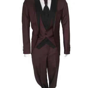 Abito da Sposo modello tight vestibilità slim fit Jon colore bordeaux