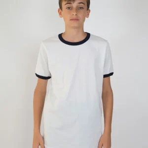 T-shirt Bambino [Donkey] in Cotone Colori a Contrasto - Made in Italy