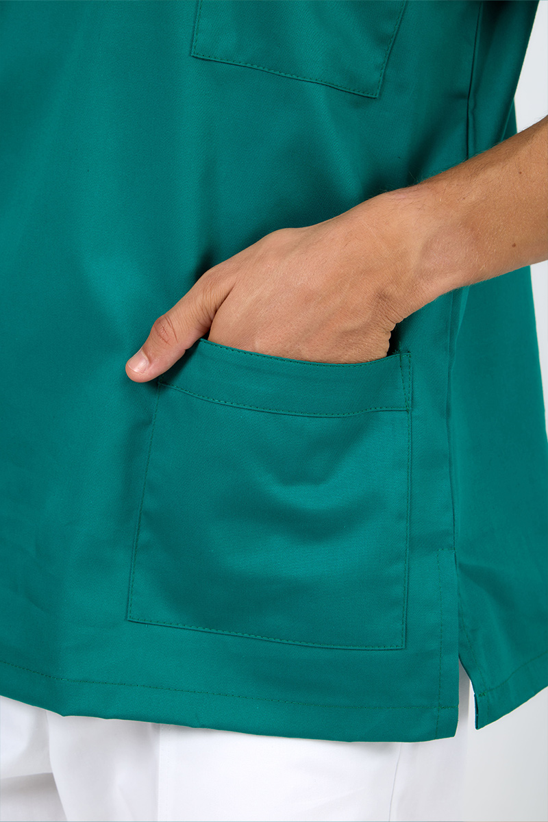 Casacca unisex collo V verde chirurgico - immagine 6