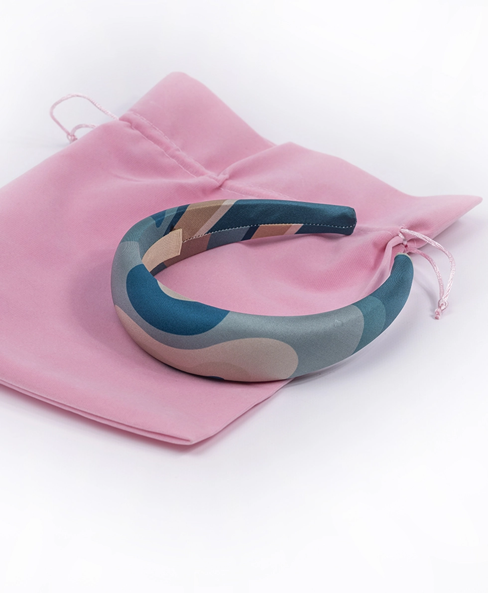 Maxi cerchietto per capelli in seta - immagine 5