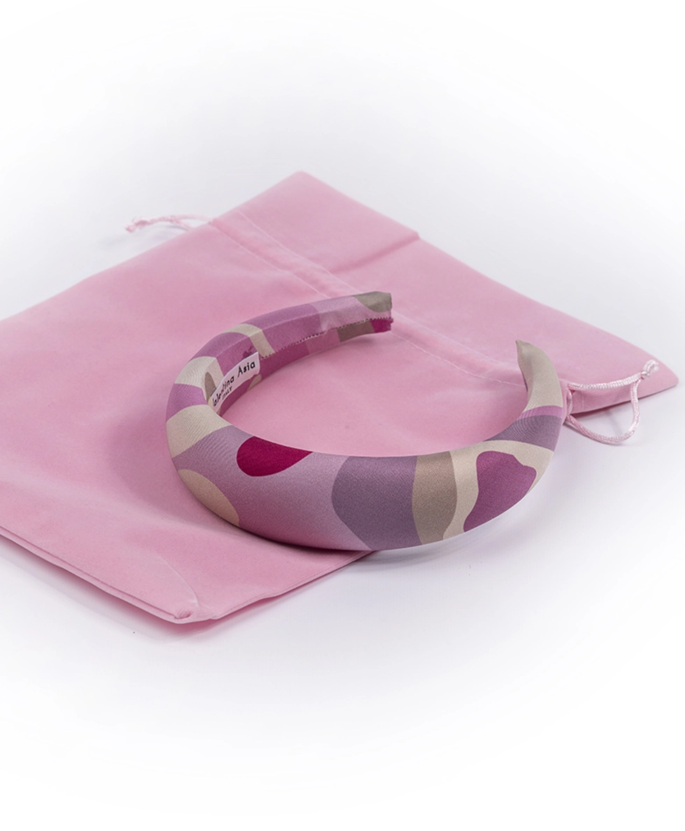 Maxi cerchietto per capelli in seta - immagine 4