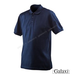 Polo manica corta blu