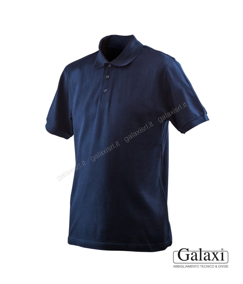 Polo manica corta blu