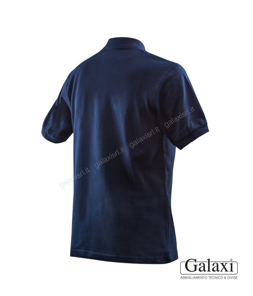 Polo manica corta blu - immagine 3