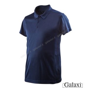 Polo manica corta blu tecnica