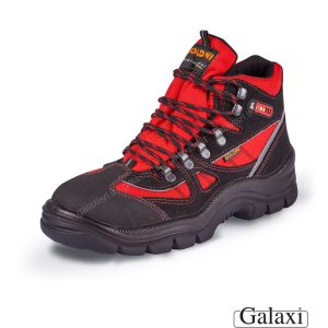 Scarponcino nero/rosso