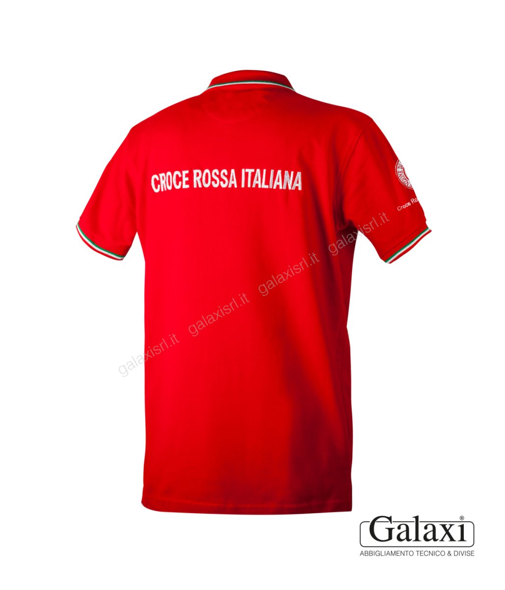 Polo Manica Corta CRI Rossa - immagine 3