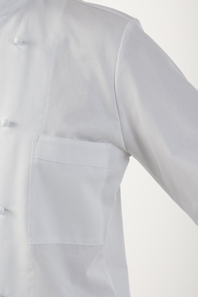 Giacca cuoco unisex con taschino bianca - immagine 4