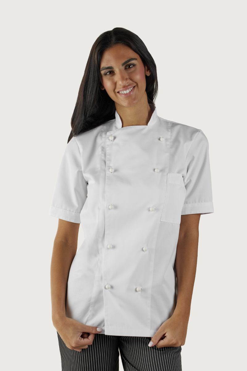 Giacca cuoco unisex con taschino bianca - immagine 7