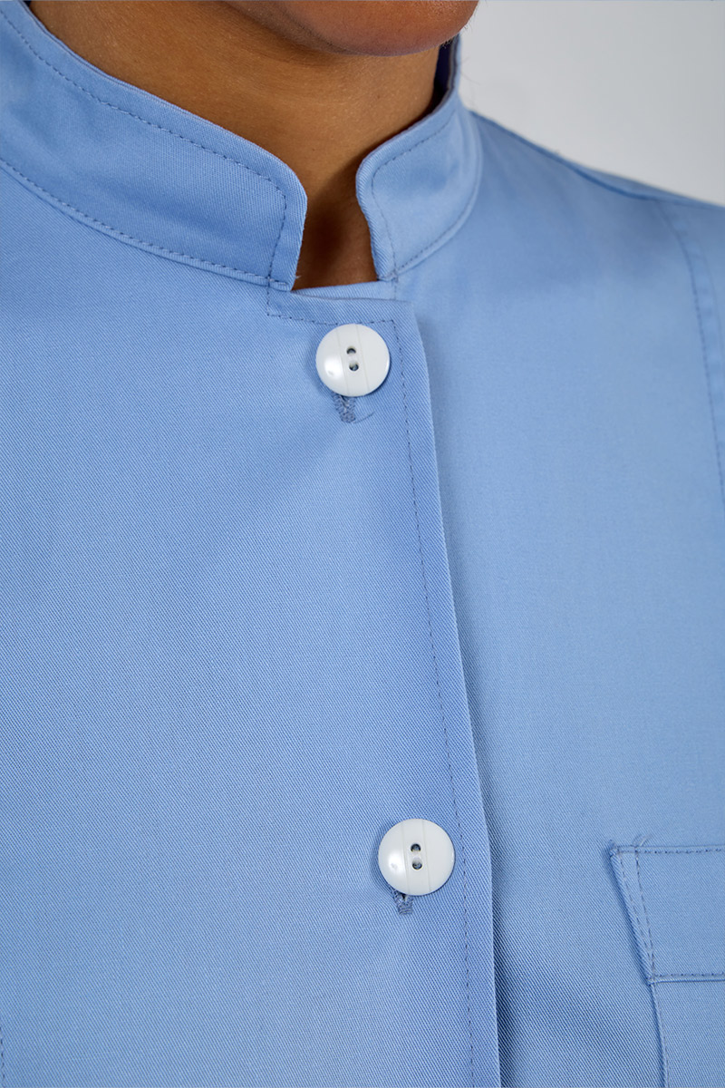 Giacca donna collo coreana azzurro chiaro - immagine 3