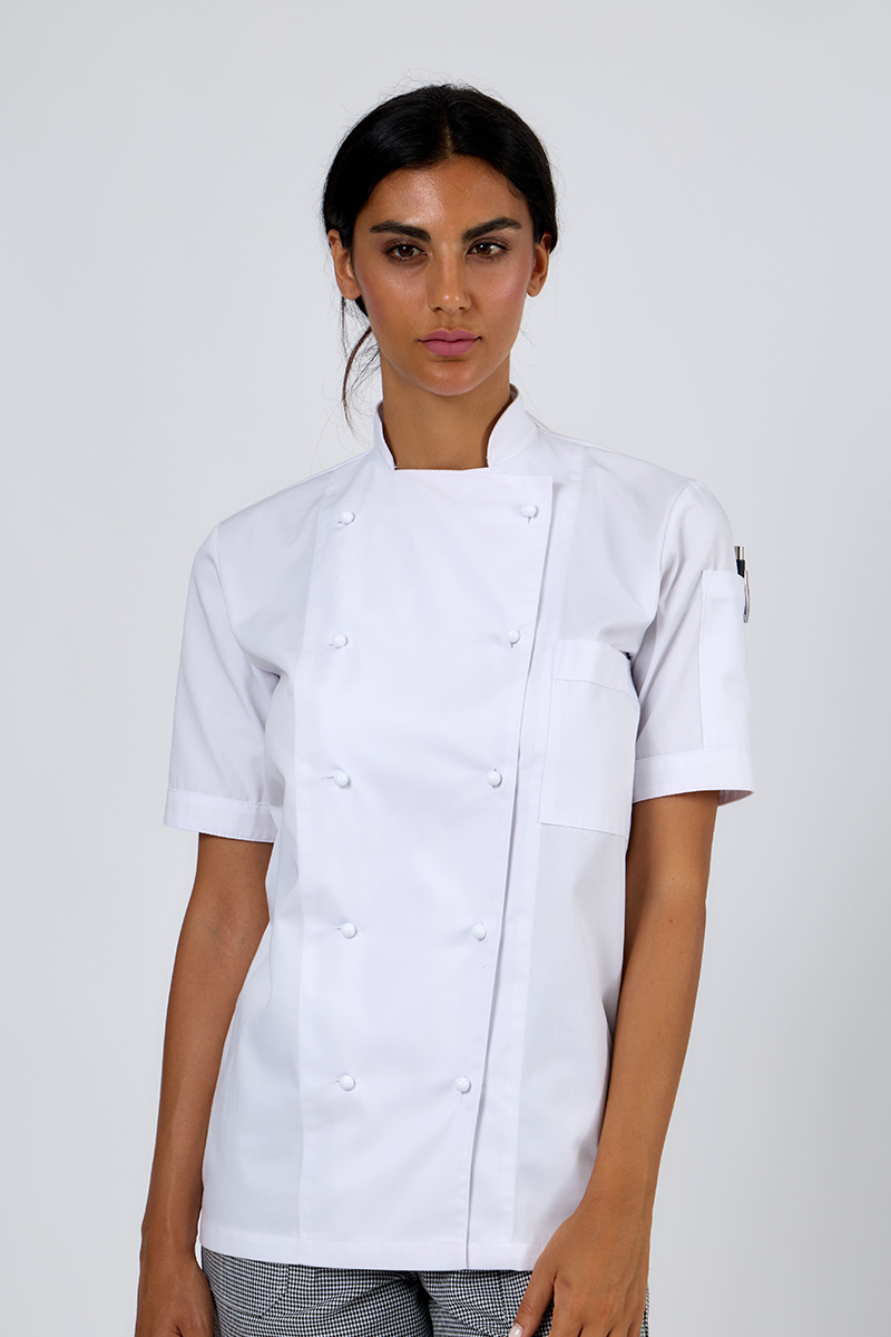 Giacca cuoco unisex con taschini bianca - immagine 2