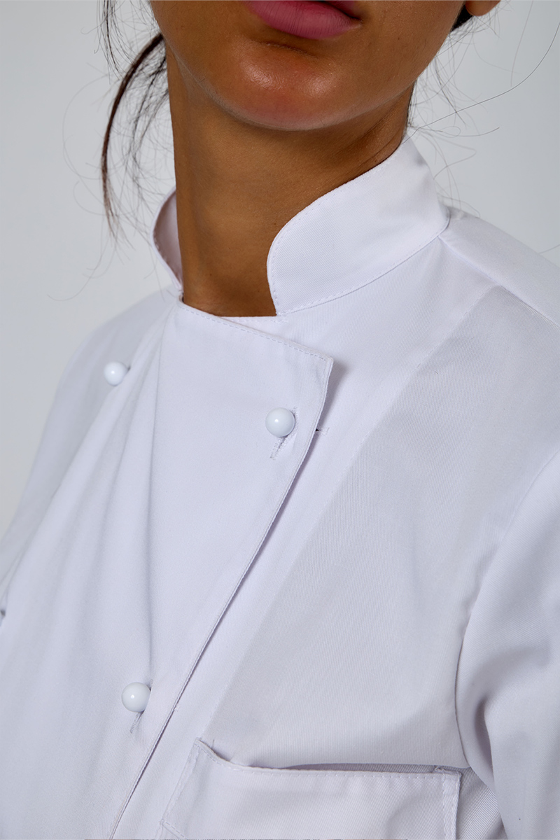 Giacca cuoco unisex con taschini bianca - immagine 3