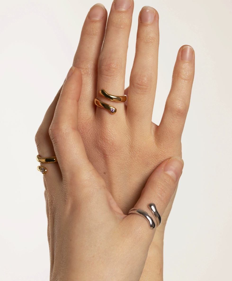 Anello Onda Argentea - immagine 2