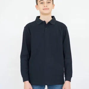 Polo Manica Lunga Bambino [Lucy] in Cotone Piquè