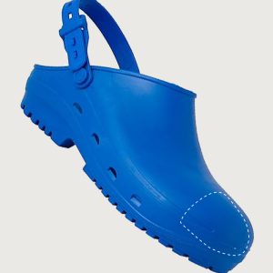Zoccolo in gomma Safe con puntale light blu