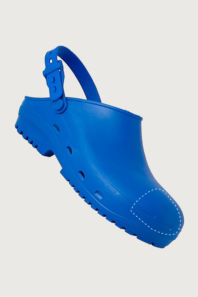 Zoccolo in gomma Safe con puntale light blu - immagine 2