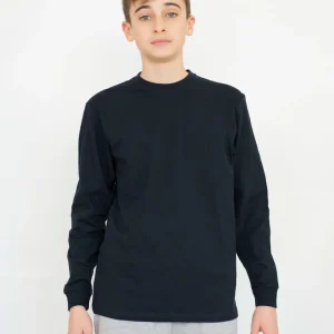 T-shirt Bambino Manica Lunga [Flynn] in Cotone con Polsini